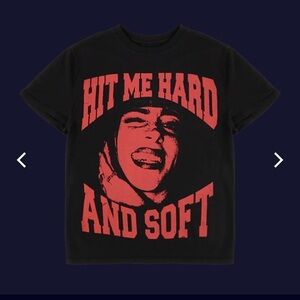 BILLIE EILISH BILLIE SMILE HIT ME HARD AND SOFT T SHIRT